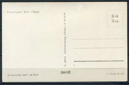 (0724) Erholungsort Sohl i. Vogtl. - n. gel. - Nr. 2297/9   III 23 6  K 1/67  Dick-Foto-Verlag, Erlbach