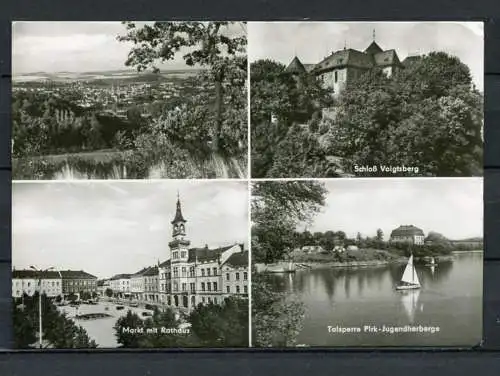 (0717) Oelsnitz/Vogtl. / Mehrbildkarte s/w - gel. 1975 - DDR - VEB Foto-Verlag, Erlbach  K 1/74  Nr. 07 14 13 637