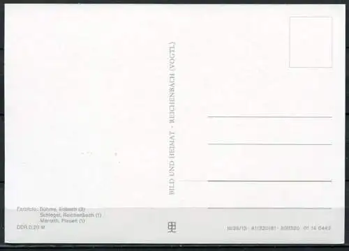 (0702) Talsperre Pöhl/ Mehrbildkarte - n. gel. - DDR - Bild und Heimat  A1/320/81  01 14 0442