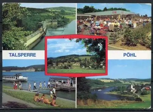 (0701) Talsperre Pöhl / Mehrbildkarte - gel. - DDR - Bild und Heimat   A1/758/80  01 14 0442