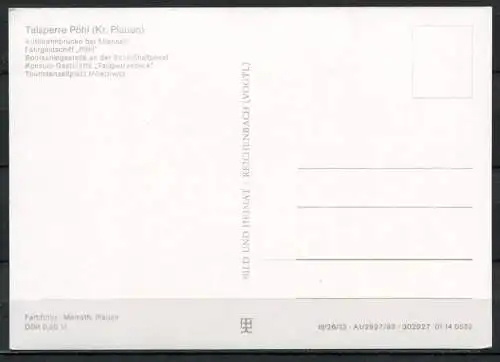 (0700) Talsperre Pöhl/ Mehrbildkarte - n. gel. - DDR - Bild und Heimat   A1/2927/82  01 14 0552