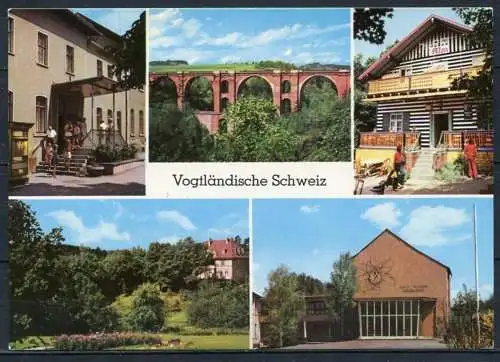 (0699) Vogtländische Schweiz/ Jocketa /Mehrbildkarte u. a. Viadukt - n. gel. - DDR - Bild und Heimat