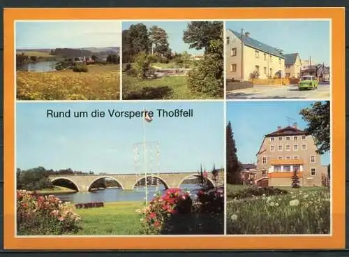 (0694) Rund um die Talsperre Thoßfell / Mehrbildkarte - gel. 1987 - DDR - Bild und Heimat  01 14 0560/14