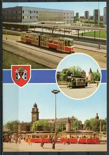 (0685) Plauen/ Mehrbildkarte / Straßenbahn/ hist. Straßenbahn - n. gel. - DDR - Bild und Heimat