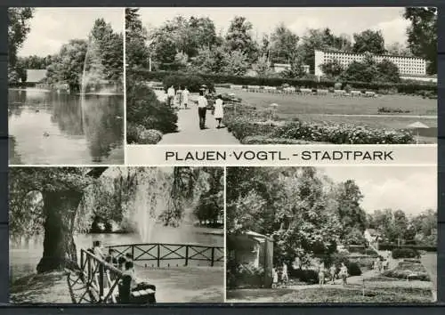 (0671) Plauen/ Vogtl./ Stadtlpark / Mehrbildkarte s/w - gel. 1982 - DDR - Bild und Heimat   395/80  01 14 33 106