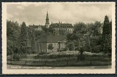 (0656) Plauen i. V./ Lohmühlenanlage u. Schloss Hradschin - Echte Fotografie - gel. 1944