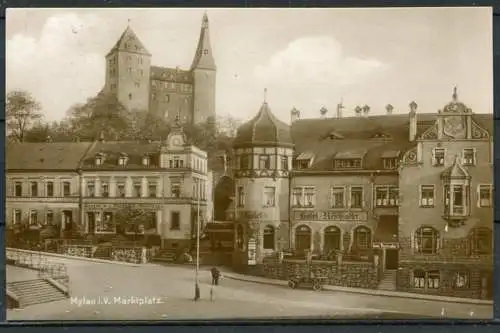 (0646) Mylau i. V./ Marktplatz - beschrieben 1944 - Nr. 382 / Conrad Jacobi, Leipzig