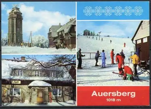 (0622) Auersberg/ Mehrbildkarte/ Personen  - n. gel. - DDR - Bild und Heimat  A1/2920/82   01 14 0391