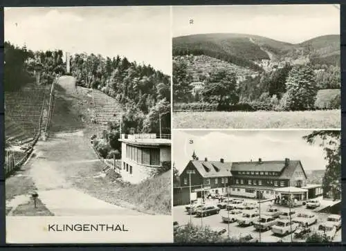 (0601) Klingenthal/ Mehrbildkarte s/w / Trabant/ Wartburg - gel. 1984 - DDR - Bild und Heimat