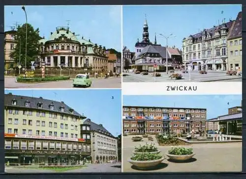 (0583) Zwickau/ Mehrbildkarte/ Oldtimer Trabant - n. gel. - DDR - Bild und Heimat