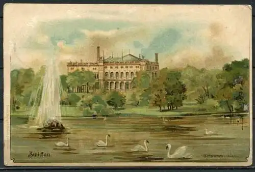 (0573) Zwickau/ Schwanenschloss ca. 1910? - gel.