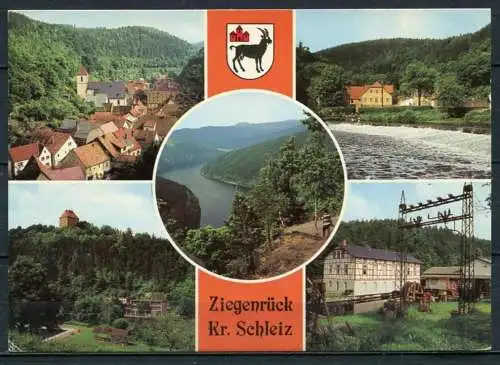 (0553) Ziegenrück Kr. Schleiz/ Mehrbildkarte - n. gel. - DDR - 09 10 1803   301777/88  Auslese-Bild-Verlag