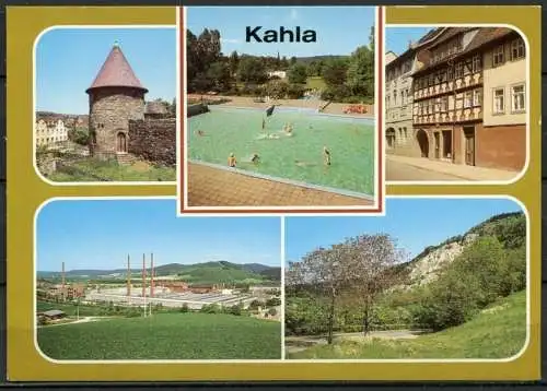 (0546) Kahla/ Mehrbildkarte - n. gel. - DDR - Bild und Heimat  01 10 0266/03  320920/87