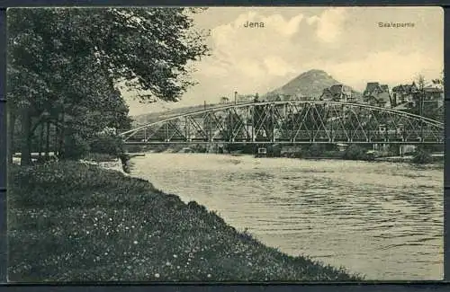 (0538) Jena/ Saalepartie / Brücke - n. gel. - No. 837 / O. Wurfschmidt, Osterfeld