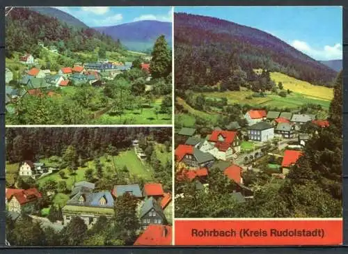 (0483) Rohrbach (Kreis Rudolstadt)/ Mehrbildkarte - gel. 1981 - DDR - Bild und Heimat   A1/225/81  01 10 0147