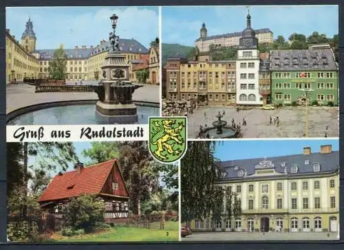 (0477) Gruß aus Rudolstadt/ Mehrbildkarte - n. gel. - DDR - 301845/88   09 10 1605 Auslese-Bild-Verlag