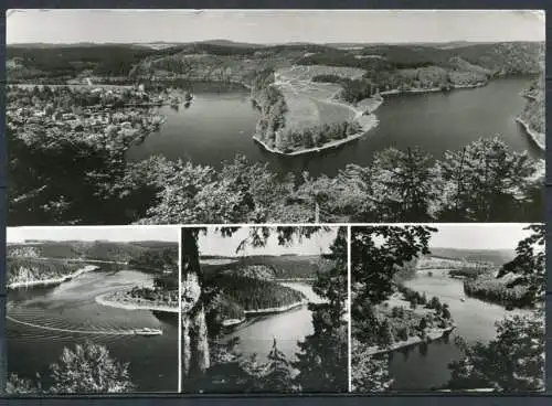 (0471) Am Stausee der Bleilochtalsperre - 6851 Saaldorf/ Mehrbildkarte s/w - gel. 1983 - DDR