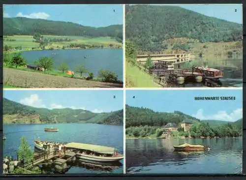 (0468) Hohenwarte-Stausee/ Mehrbildkarte - gel. 1968 - DDR - Bild und Heimat  A1/39/68-5916