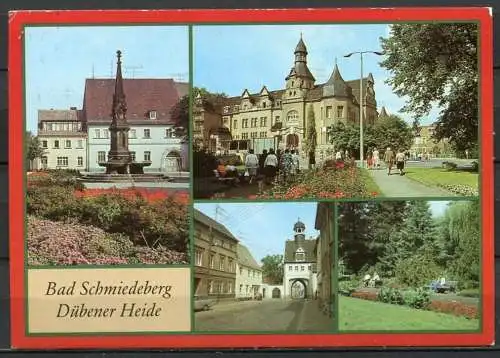 (0460) Bad Schmiedeberg/ Mehrbildkarte - gel. 1980 - DDR -  Bild und Heimat  A1/1427/86   01 08 0417/19