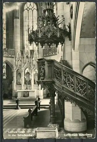 (0450) Lutherstadt Wittenberg/ Luthers Grab in der Schloßkirche - gel. 1963 - DDR - Heldge-Verlag, Köthen