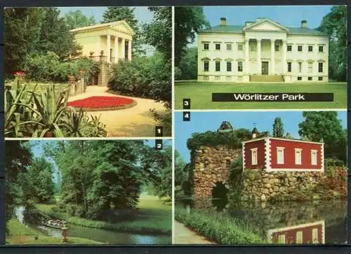 (0447) Wörlitzer Park/ Mehrbildkarte - nicht gelaufen - DDR - Bild und Heimat  A1/977/85  01 08 0188/06