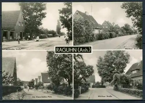 (0443) Raguhn (Anh.)/ Mehrbildkarte s/w - gel. 1978 - DDR - Bild und Heimat   A 1/B 122/73   01 08 04 063