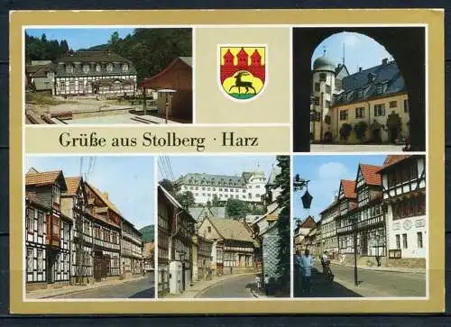 (0406) Grüße aus Stolberg - Harz/ Mehrbildkarte - gel. - DDR - Bild und Heimat - 01 08 0760/16