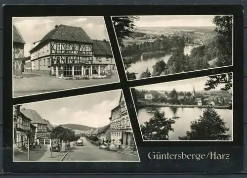 (0390) Güntersberge/Harz/ Mehrbildkarte s/w - gel. 1967 - DDR - N 1/66  Z 3363 Gebr. Garloff, Magdeburg