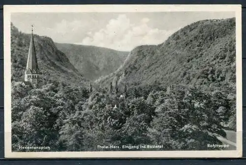 (0368) Thale/ Harz - Hexentanzplatz - Eingang ins Bodetal - Roßtrappe (Stempel)- n. gel. - A 132/54