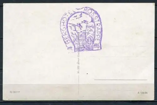 (0368) Thale/ Harz - Hexentanzplatz - Eingang ins Bodetal - Roßtrappe (Stempel)- n. gel. - A 132/54