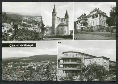 (0357) Gernrode/ Harz / Mehrbildkarte - n. gel. - DDR - P 1/72  06 08 13 157 M / VEB Ansichtskartenverlag Köthen