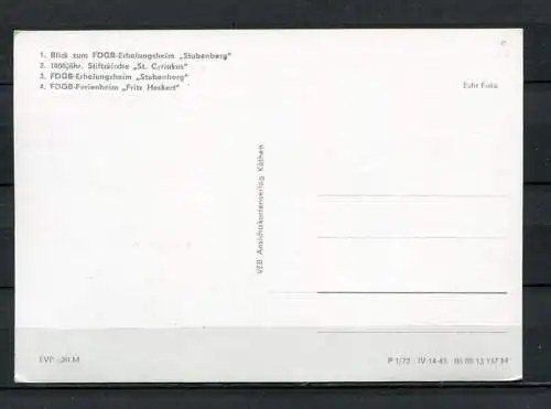 (0357) Gernrode/ Harz / Mehrbildkarte - n. gel. - DDR - P 1/72  06 08 13 157 M / VEB Ansichtskartenverlag Köthen