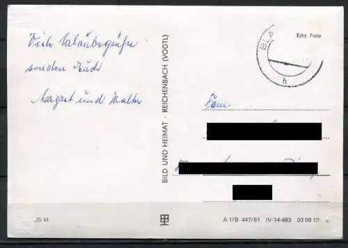 (0352) Quedlinburg/ Mehrbildkarte s/w - gel. - DDR - Bild und Heimat  A 1/B 447/81  03 03 13..?