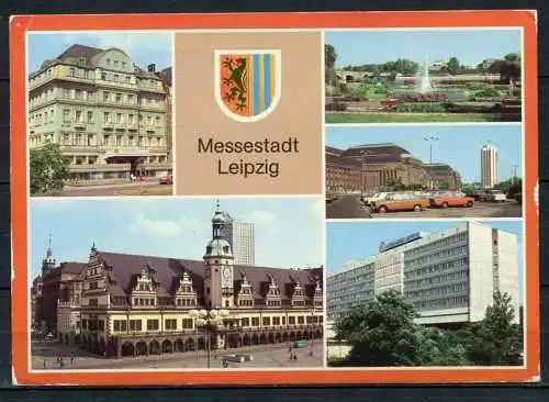 (0268) Messestadt Leipzig/ Mehrbildkarte - gel. 1983 - DDR - Bild und Heimat   A1/718/83  01 13 0279
