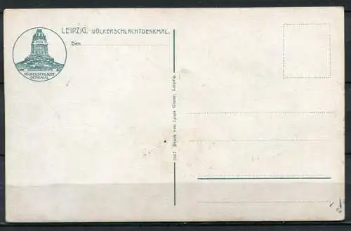 (0266) Das Völkerschlachtdenkmal zu Leipzig (Sachsen) - ca. 1914 - n. gel.