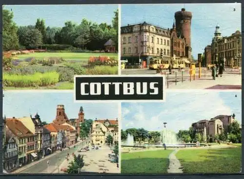 (0251) Cottbus/ Mehrbildkarte - gel. 1967 - DDR - Bild und Heimat