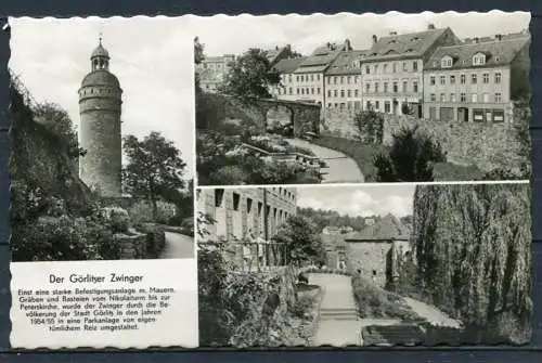 (0239) Görlitz/ Mehrbildkarte s/w - gel.  - DDR - Mattuscheck, Görlitz   III/18/197  J 11/64