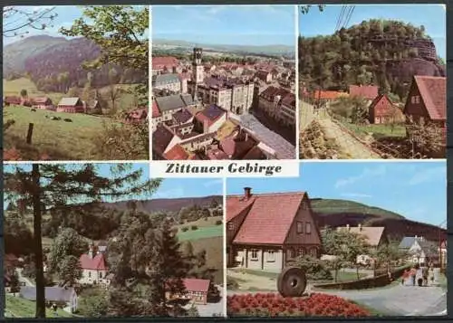 (0227) Zittauer Gebirge/ Mehrbildkarte - gel. 1984 - DDR - Bild und Heimat   A1/934/83  01 12 0231