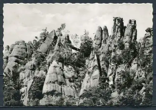 (0220) Zittauer Gebirge, Kurort Jonsdorf/ Die Nonnenfelsen - gel. 1963 - DDR - Nr. 1476  J 25/62