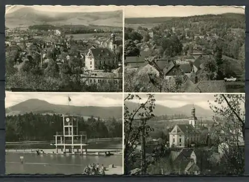(0217) Großschönau/ Mehrbildkarte s/w - gel. 1959 - DDR - Nr. 113/4  T 172/59 / E. Wagner Söhne, Zittau