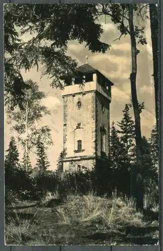 (0209) Beiersdorf (Oberlausitz) / Bieleboh Aussichtsturm - gel.  - DDR - 20 J/33/63  Foto-Borsch, Cunewalde