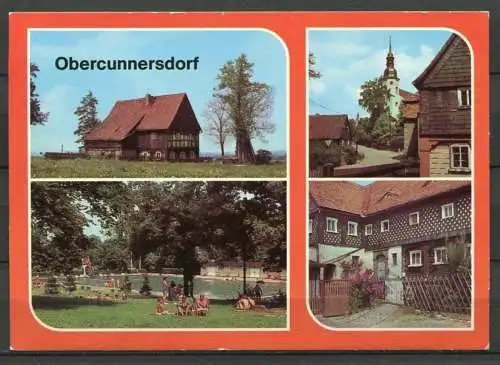 (0198) Obercunnersdorf (Kr. Löbau)/ Mehrbildkarte - n. gel. - DDR - Bild und Heimat