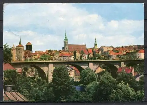 (0181) Bautzen/ Brücke des Friedens - gel. - DDR - A 3/136/66 / Verl. Erhard Neubert, Karl-Marx-Stadt