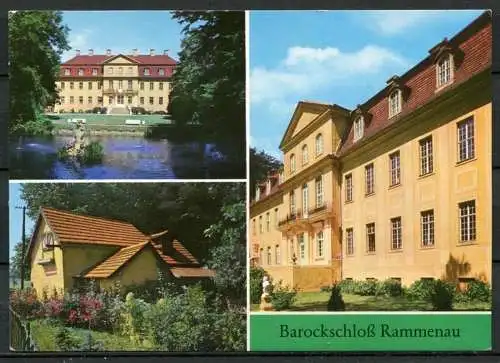 (0164) Barockschloss Rammenau (Sachsen) / Mehrbildkarte - n. gel. - DDR - Bild und Heimat