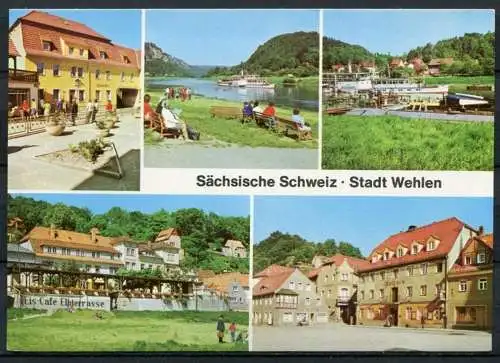 (0152) Stadt Wehlen/ Mehrbildkarte - n. gel. - DDR - Bild und Heimat  A1/190/79  01 12 0273