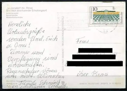 (0147) Cunnersdorf/ Mehrbildkarte - gel. 1985 - DDR - Bild und Heimat  A1/297/82  01 12 0571 K