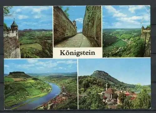(0142) Königstein/ Mehrbildkarte - gel.  - DDR - Bild und Heimat A1/838/83  01 12 0211