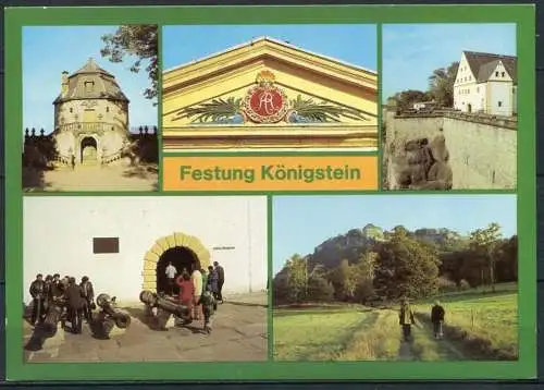 (0141) Festung Königstein/ Mehrbildkarte - n. gel. - DDR - Bild und Heimat  A1/636/84  01 12 0503/13