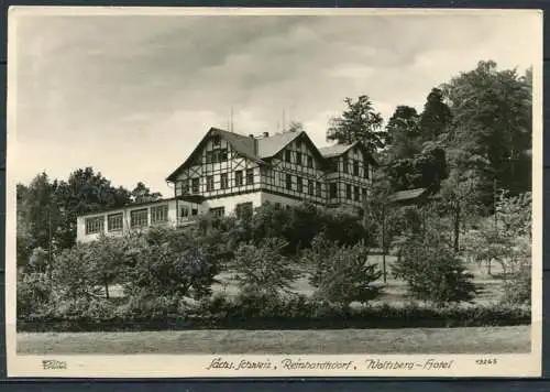 (0115) Reinhardtsdorf-Schönau/ Wolfsberg-Hotel - gel.  - DDR