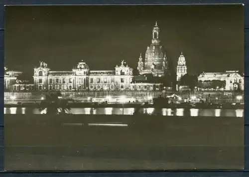 (0008) Dresden - Brühl. Ter. m. Frauenk. vor der Zerst. 1945 - hist. Ans. - gel.  - DDR - P 2/62   Verl. Kurt Görtz